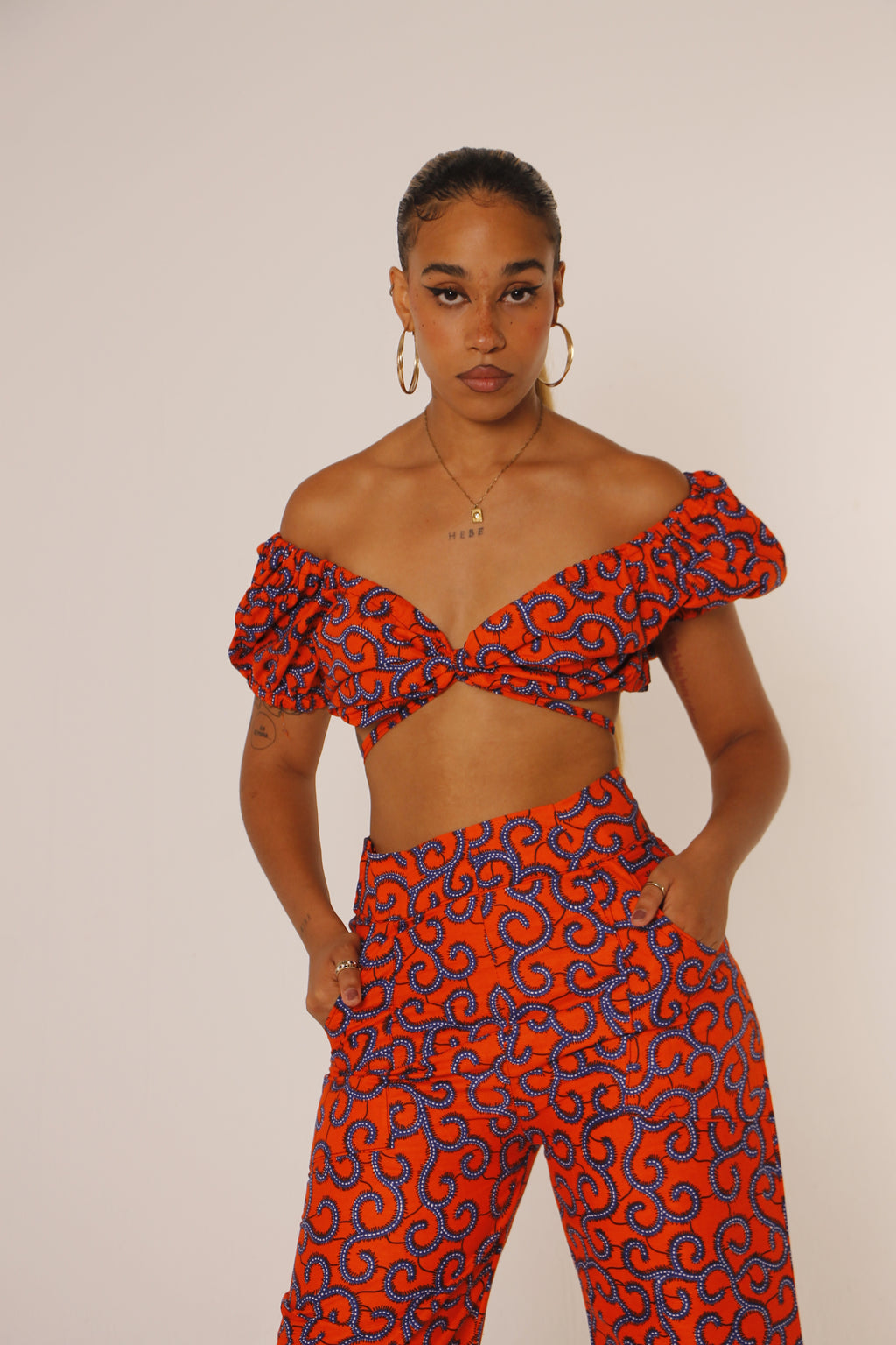 Conjunto Palazzo Adaeze - Coral